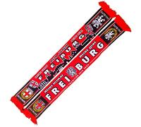 Bufanda de Friburgo (Skyline, Mi Patria, Mi Amor), rojo, blanco, negro, Talla única