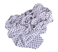 Bufanda de gasa suave con estampado de lunares para mujer, bufandas de punto, Blanco, Talla única