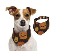 Bufanda de Halloween con estampado de calabaza para mascotas, para perros y gatos, para Navidad, invierno, elegante regalo más cálido