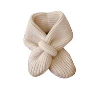 Bufanda de invierno suave cálida tejida sólida para niños bebés niños niñas, beige, 1-5 años