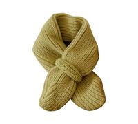 Bufanda de invierno suave y cálida tejida sólida para niños bebés niños y niñas, verde, 1-5 años