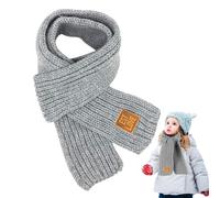 Bufanda de los Niños, Bufandas para Niños, Bufanda de Invierno Unisex niños, Bebé Cachemira Bufanda, Bufanda cálida de punto, Bufanda para Bebés, Bufanda Caliente Para Niño Niña (Gray)