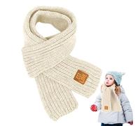 Bufanda de los Niños, Bufandas para Niños, Bufanda de Invierno Unisex niños, Bebé Cachemira Bufanda, Bufanda cálida de punto, Bufanda para Bebés, Bufanda Caliente Para Niño Niña (White)