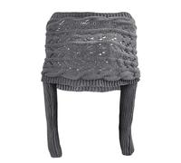 Bufanda De Manga Hueca De 1 Pieza, Bufanda De Punto, Bufanda De Otoño E Invierno, Bufanda Simple Para Mujer, Accesorios De Ropa