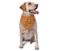 Bufanda De Mascota Bandana Collar 30X70Cm Anuncio De Embarazo De Gran Hermano (Naranja) Pañuelo para Perros Y Gatos Personalizada Pañuelo Triangular Mascotas para Gatos Perros