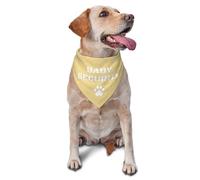 Bufanda De Mascota Bandana Collar Seguridad En La Capacitación, Anuncio De Embarazo, Revelación De Género (Amarillo) Bufanda De Mascota Baberos Triangulares Algodón Pañuelos para Perros