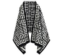 Bufanda de mujer chales y envolturas para vestidos de noche, Redhom Soft Manta grande Pashmina para otoño e invierno con magníficos colores, H 10 rejilla negra, 73 cm