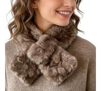 Bufanda de nieve - Braga de cuello suave para el clima frío - Bufanda de invierno femenina, para esquí, senderismo, caminata, correr, desplazamiento diario y Navidad, Color del café, riferimento