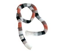 Bufanda de punto a rayas - Colección premium con diseño fino y colorido, tecnología ultra suave de protección de deformación del cuello, estructura de tela ligera y cómoda |, B, riferimento alla