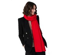 Bufanda de punto de cachemira para mujer de Style Republic, Rojo, talla única