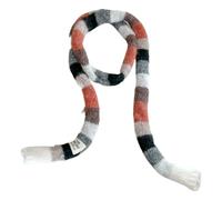 Bufanda de punto - Envolvente para el cuello a rayas delgadas de colores, suave para mujer | Accesorio para la temporada fría otoño e invierno para llevar todos los días, actividades de abeja, B, Fare