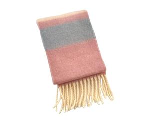 Bufanda De Rayas Coloridas Para Niños Con Detalle De Flecos Pañuelo Cálido Y Transpirable Para Días Fríos Adecuado Para Bufanda De Invierno Cálida De 3 a 12 Años