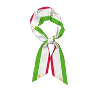 Bufanda De Seda Con Estampado Gráfico De Bandera De Tayikistán Para Mujer,Pañuelos Pequeños De Pelo Con Cabeza De Satén Coloridos,Chales Elegantes Para Cabeza Y Cuello,Regalos Clásicos