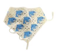 Bufanda de tela de punto para el pelo, triángulo, diadema de moda para mujer, bufandas para el pelo para mujer