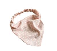 Bufanda de verano con estampado floral triangular para mujeres y niñas, bufanda para el pelo pastoral (rosa)