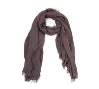 Bufanda de verano de color liso ligera de bambú multicolor Made in Italy Foulard de bambú transpirable suave, Marrón Chocolate, Talla única