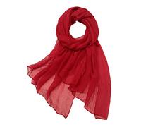Bufanda de verano para mujer, ligera, con patrón de colores de moda, pañuelos multicolor, para mujer, tela fina, bufandas finas para mujer, para primavera, verano, otoño e invierno, 15#_Vino