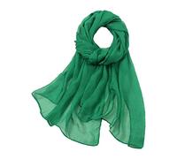 Bufanda de verano para mujer, ligera, con patrón de colores de moda, pañuelos multicolor, para mujer, tela fina, bufandas finas para mujer, para primavera, verano, otoño e invierno, 05#_verde