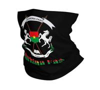 Bufanda Emblema Nacional del Pueblo De Burkina Faso Protección UV Bufanda Facial Cómodo Sombreros para Adulto Cámping Pesca