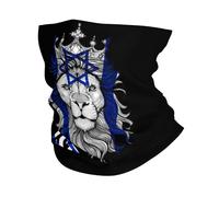Bufanda Facial Bandera De Israel Y León Calentador De Cuello Protección UV Bandana para Partido, Ciclismo, Yoga