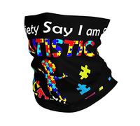Bufanda Facial La Sociedad Dice Que Soy Autista, Dios Dice Correr Respirable Cuello Pañuelo Senderismo Elegante Bandana