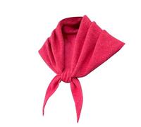 Bufanda genérica de fácil colocación para mujer en otoño y invierno Versátil casual shoulder moda knitted yarn scarf blanco para hombre, rosa fuerte, Talla única