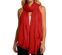 Bufanda Granate Mujer-Bufanda Larga De Color Liso para Un Chal Suave, Transpirable, VersáTil Uso Diario.