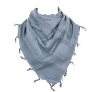 Bufanda grande de Shemagh militar árabe, bufanda táctica del desierto, 110 x 110 cm, 100% algodón, para hombres y mujeres, Grey Blue Wolf Grey, Talla única
