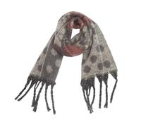 Bufanda gruesa de punto de invierno con puntos para mujer y hombre, cálida, suave, para exterior, tiempo libre, cortavientos, a la moda, elegante, gris, Talla única