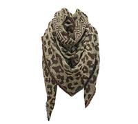 Bufanda Mujer Invierno Mantas Chales Grande Cachemira De Imitación Bufanda Triangular Estampado De Leopardo Cuadrada Moda Largo Chal Cálido Borla Suave Fulares Para Mantener Caliente Estolas