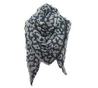 Bufanda Mujer Invierno Mantas Chales Grande Cachemira De Imitación Bufanda Triangular Estampado De Leopardo Cuadrada Moda Largo Chal Cálido Borla Suave Fulares Para Mantener Caliente Estolas