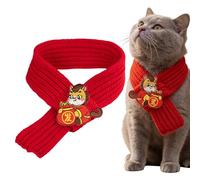 Bufanda para Gato del Año Nuevo Chino Decoración Cálida Hecha A Mano De