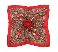 Bufanda para Islam Hair Wrap Travel Wrap Folk-Custom Bufandas Mujeres Flores Pañuelo Cuello Señora Bufanda Pañuelo Pañuelo Bandanas Mujeres Estampado Bufandas de Seda Musulmana, F, talla única