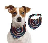 Bufanda para mascotas con estampado cósmico en espiral espacial, suave, cómoda, accesorio de vacaciones para Navidad, cálido y elegante regalo
