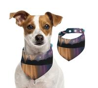 Bufanda para mascotas con estampado de fuegos artificiales, para Navidad, invierno, elegante, regalo cálido