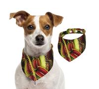 Bufanda para mascotas con estampado de plantas carnívoras, suave y cómoda, accesorio de vacaciones para Navidad, cálido y elegante regalo