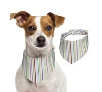 Bufanda para mascotas con estampado de rayas para perros y gatos para Navidad, invierno, elegante regalo más cálido