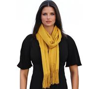 Bufanda para mujer, en caja de regalo, suave, cálida y cómoda. Premium, elegante y limitada., Oro, Large