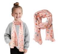 Bufanda Para Niñas, 140 cm 3-8 Años De Edad Bufanda Transpirable Ligera Para Niñas Al Aire Libre Protección Solar velo De Cabeza Cuello A Prueba De Viento Bufandas Más Calientes Envuelve Chal-toda La