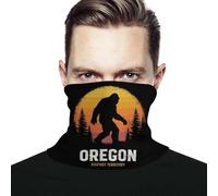 Bufanda Sasquatch Al Atardecer En El Territorio De Bigfoot De Oregón Multifuncional Cubrebocas Lavable Headband para Hiking Festivales De Música Correr 2 Unidades