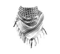 Bufanda Shemagh de algodón suave, sombrero árabe para el sol, combate, desierto, Keffiyeh SAS, ejército, táctica, militar, desierto, cabeza, cuello, máscara, Blanco Y Negro, Talla única