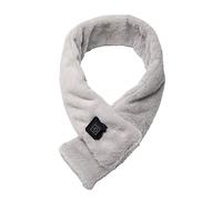 Bufanda térmica USB sólida Bufanda de calentamiento de invierno Bufanda de calefacción eléctrica Enchufe USB Bufanda de calefacción eléctrica Regulación de tres engranajes Calentador USB Calefacción Cuello Brace Almohadillas de calefacción Control de temperatura de tres engranajes (a-gris, talla única)