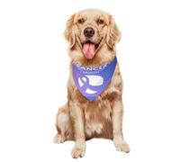 Bufanda Triangular Abril Es El Mes De Concientización sobre El Cáncer De Esófago Mascotas Baberos Perros Bandana para Cachorros Y Gatos Suministros De Fiesta 30X70Cm