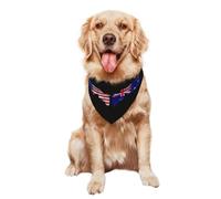Bufanda Triangular ala América Australia Bandera De Los Australianos Accesorios para Mascotas Triangulares Decoración Baberos para Suministros De Fiesta Uso Diario 30X70Cm