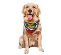 Bufanda Triangular América Cultivada En Granada, Raíces Granadinas Perros Bandana Perro Triangular Decoración Baberos Bufandas para Grandes Y Pequeños Cachorros Y Gatos 30X70Cm
