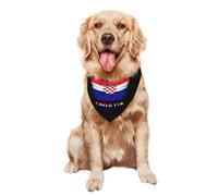 Bufanda Triangular Bandera Croata Croata Antigua Perros Bandana Perro Triangular Gatos Triangulares para Accesorios Uso Diario 30X70Cm
