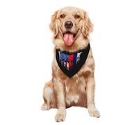 Bufanda Triangular Bandera De Rusia Y Estados Unidos Que Ama A Los Rusos Perros Triangulares Decoración Bandana para Uso Diario Grandes Y Pequeños 30X70Cm