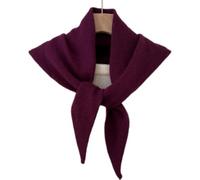 Bufanda triangular | Chal que envuelve y calienta, bufanda de lana para la cabeza, para mujeres, niñas y señores, para viajes, playa, otoño, invierno y desplazamiento diario, morado,