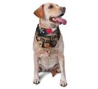 Bufanda triangular con mapa del tesoro náutico con cubierta de barco impresa para perros y gatos, bandana ajustable para mascotas y sesiones de fotos