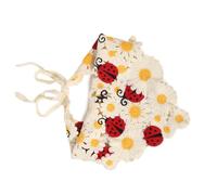 Bufanda triangular de punto de dibujos animados, bonito pañuelo de ganchillo para el pelo, lazo en la espalda, turbante elegante para niñas